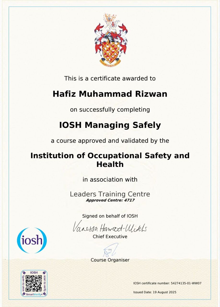 Riyadh, Job Seekers, JOB Seeker &ndash; HSE OFFICER / SAFETY OFFICER / HSE SUPERVISOR