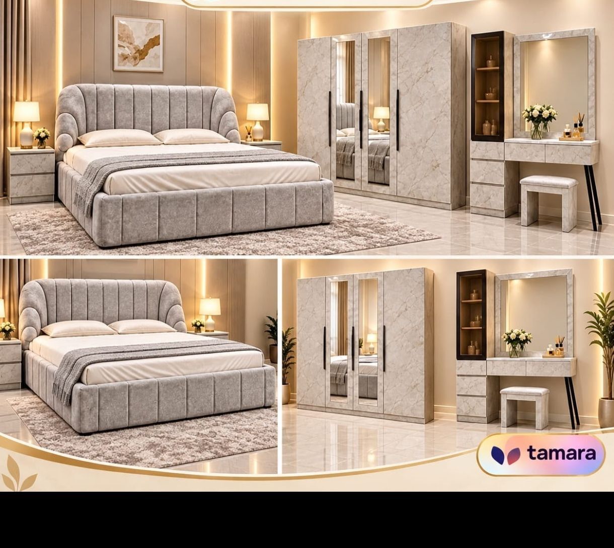 Al Mahjar, Furniture, SAR 1,  Complete Bedroom Set Available Brand New With Best Quality In All Colors Available