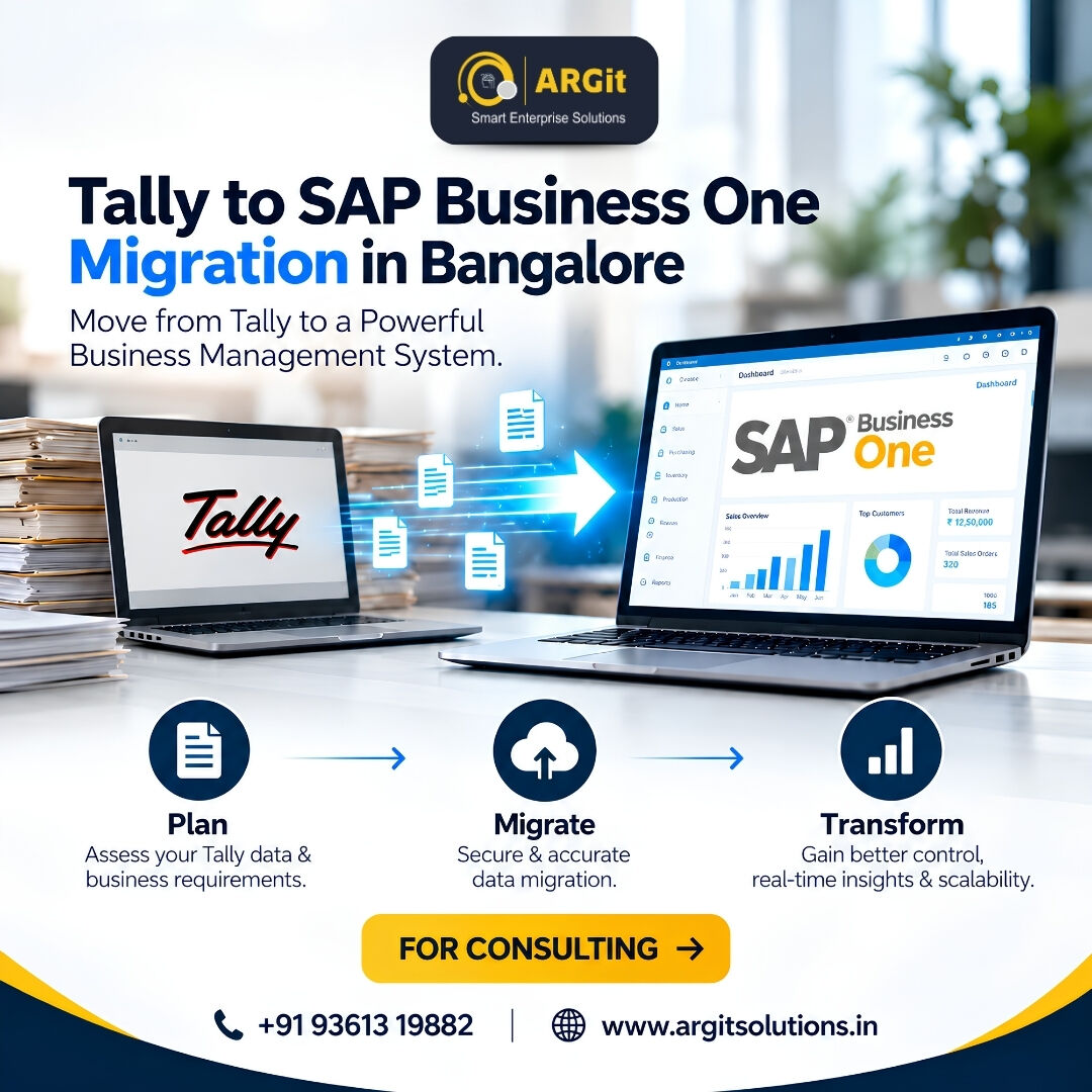 Bangalore, ERP, Tally To Integrated ERP Software Migration For SMEs In Bangalore