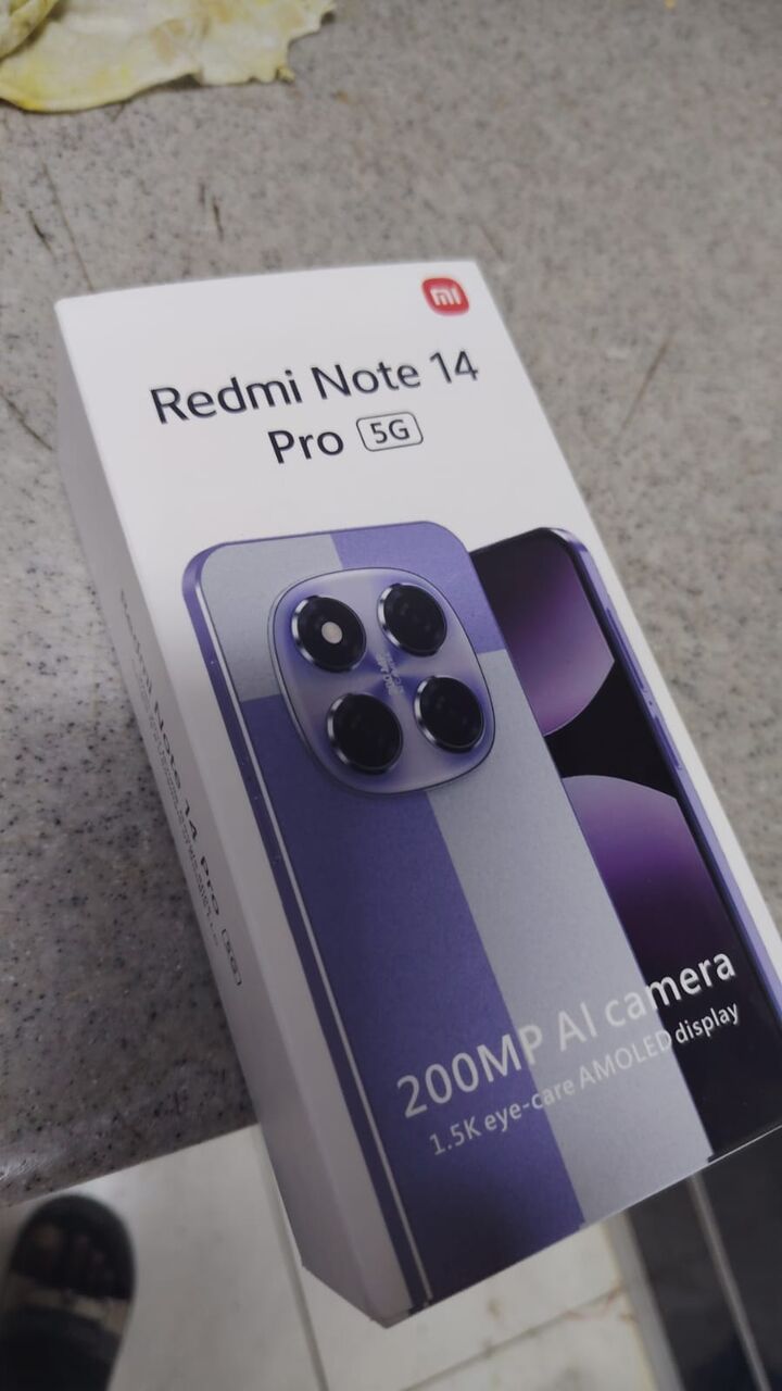 Dammam, Mobile Phones, SAR 350,  Brand New Unused Redmi Note 14 5g CHINESE 1st Grade 5G 256gb
