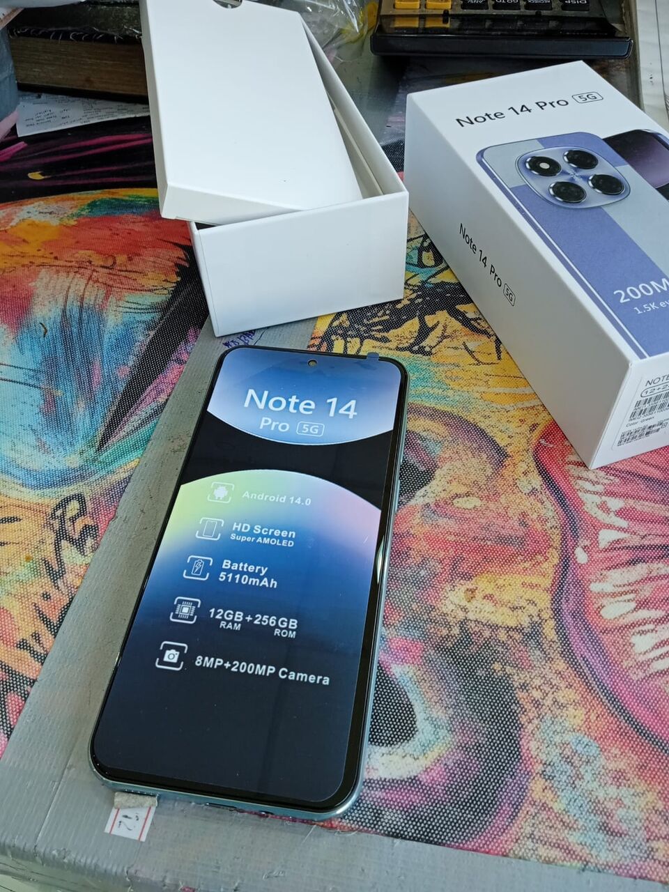 Dammam, Mobile Phones, SAR 350,  Brand New Unused Redmi Note 14 5g CHINESE 1st Grade 5G 256gb
