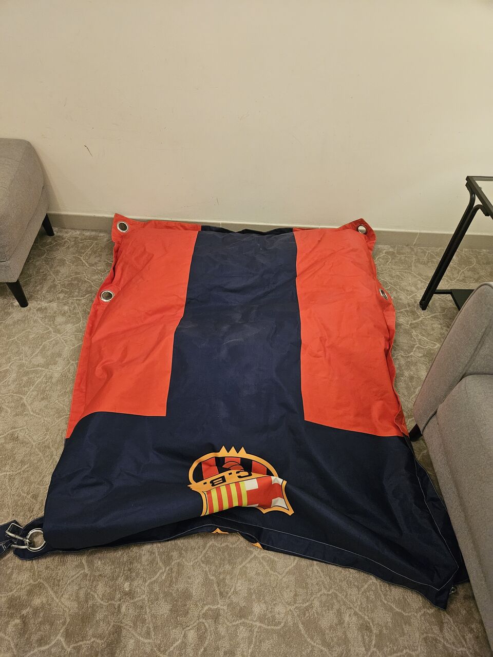 Al Aqeeq, Furniture, SAR 100,  Barcelona Themed Adjustable Bean Bag