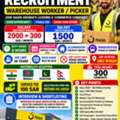 **Warehouse Workers Airport Cleaner / Pickers / Car Driver / Hospital Cleaner