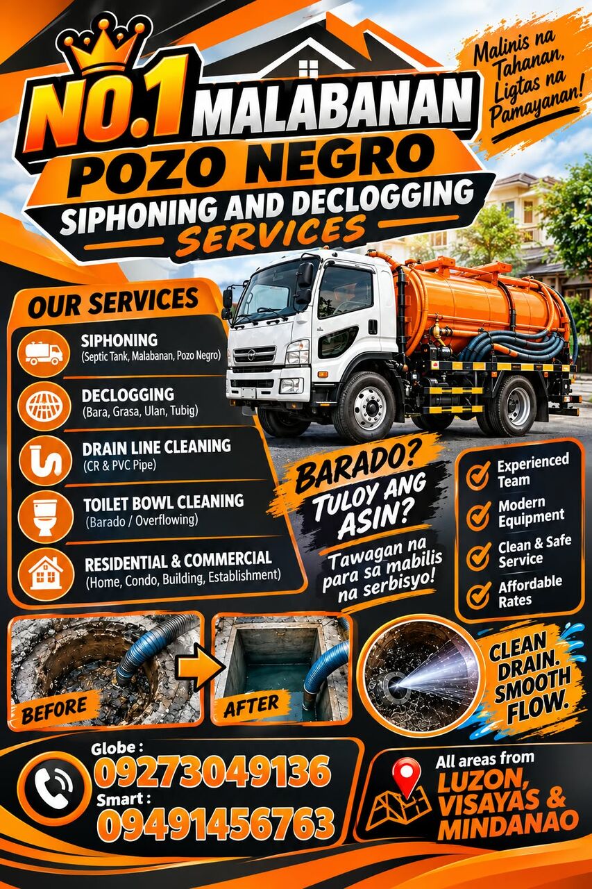 Manila, Construction, NO.1 SUBIC ZAMBALES MALABANAN 09273049136 SEPTIC TANK SIPHONING & DECLOGGING SERVICES