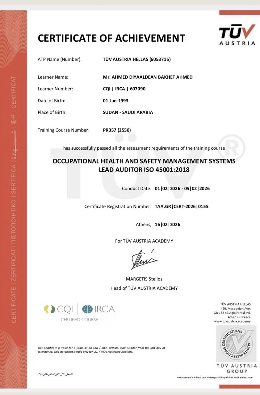 Riyadh, Job Seekers, QHSE Manager /HSE Manager /HSE Head