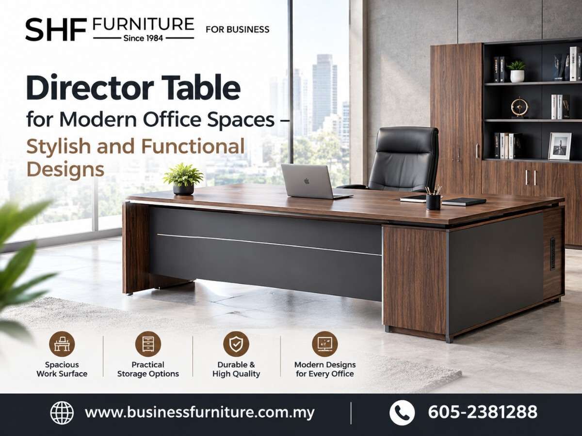 Kuala Lumpur, Furniture, Director Table For Modern Office Spaces &ndash; Stylish And Functional Designs