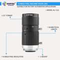 INR 8995,  50 MM 10 MP Long-Working-Distance Machine Vision Lens For 2/3-Inch Industrial Cameras | C-