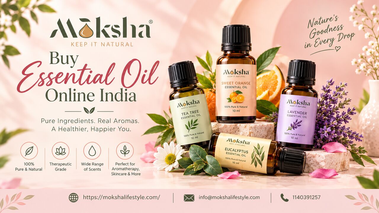 Mumbai, Wholesale Products, Buy Natural Essential Oil Online In India From Moksha Lifestyle