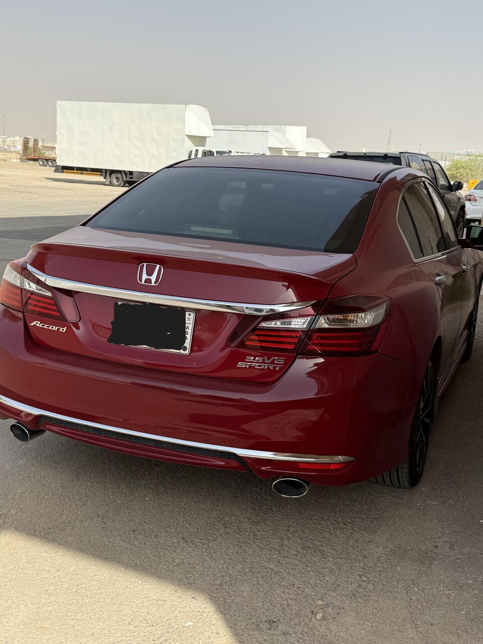 Riyadh, Vehicles, Cars & Trucks , SAR 78000,  Honda Accord 2017 V6 3.5 Sport (Agency Maintained),  2017,  Automatic,  370000 KM,  Honda Accord  V6 3.5 Sport  Red Color