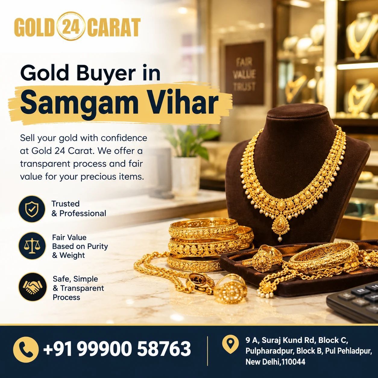 New Delhi, Jewelry, Gold Buyer In Samgam Vihar &ndash; Gold 24 Carat