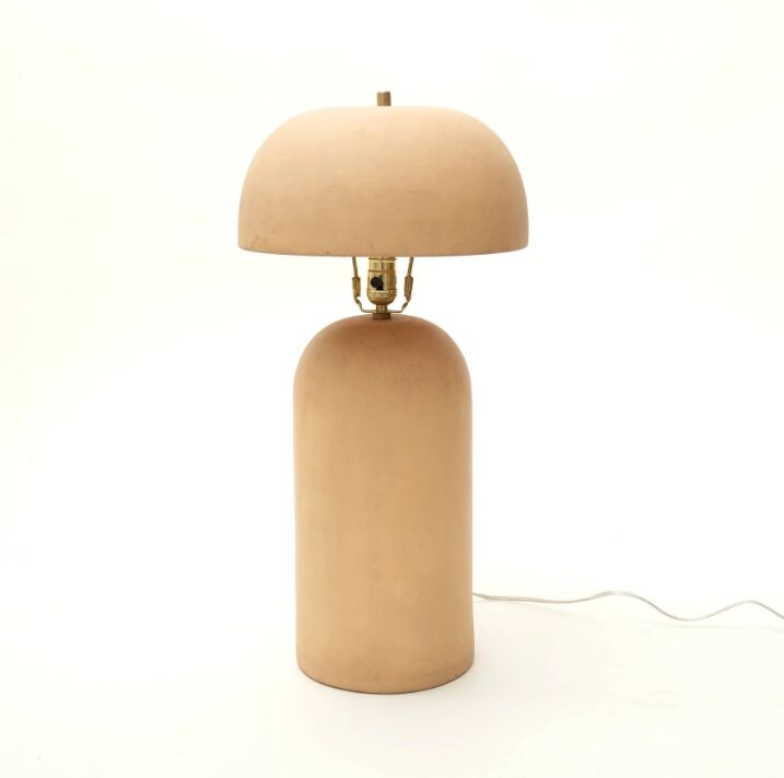 New York, Household Items, USD 119,  Table Lamp | Handcrafted Decorative Beige Ceramic Lamp | Elegant Lighting Accent For Home