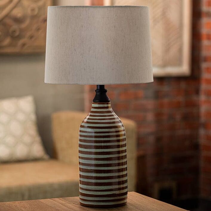 New York, Household Items, USD 41,  Shades Of Grey Terracotta Table Lamp (Tall)