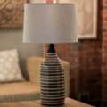 USD 41,  Shades Of Grey Terracotta Table Lamp (Tall)