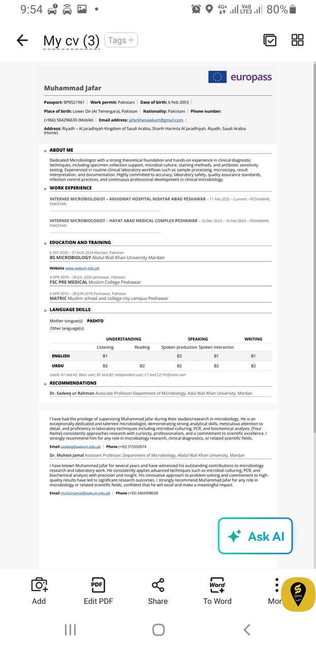 Riyadh, Job Seekers, Microbiologist