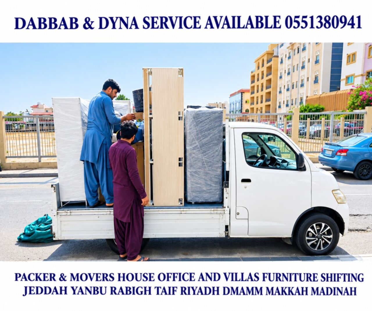 Jeddah, Household, PACKER & MOVERS House Shifting Office Furniture Movings Service---055 1380 941