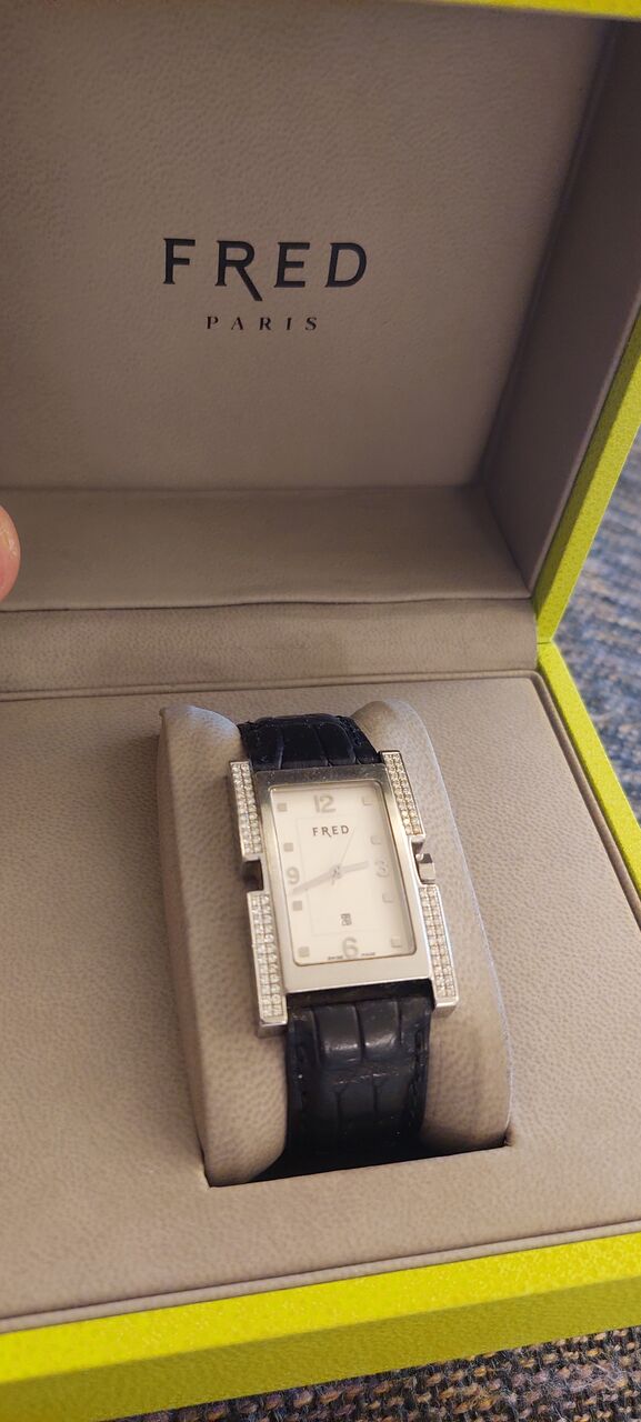 Riyadh, Watches, SAR 2750,  FRED Watch Original Diamond For Men Or Ladies Original Swiss Made