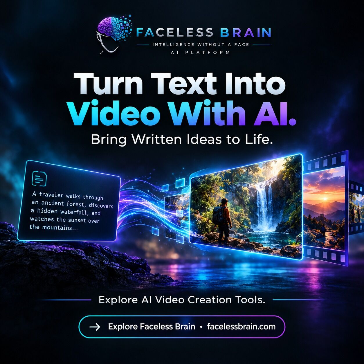 Noida, Creative, Turn Written Ideas Into Videos With AI Technology