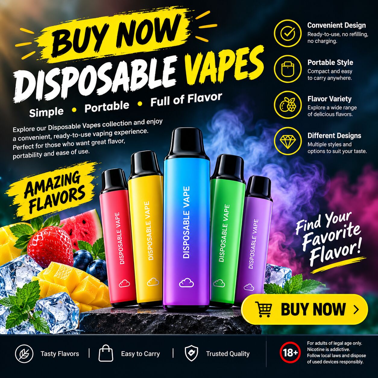 New York, Electronics, USD 14,  🔥 Buy Now – Disposable Vapes