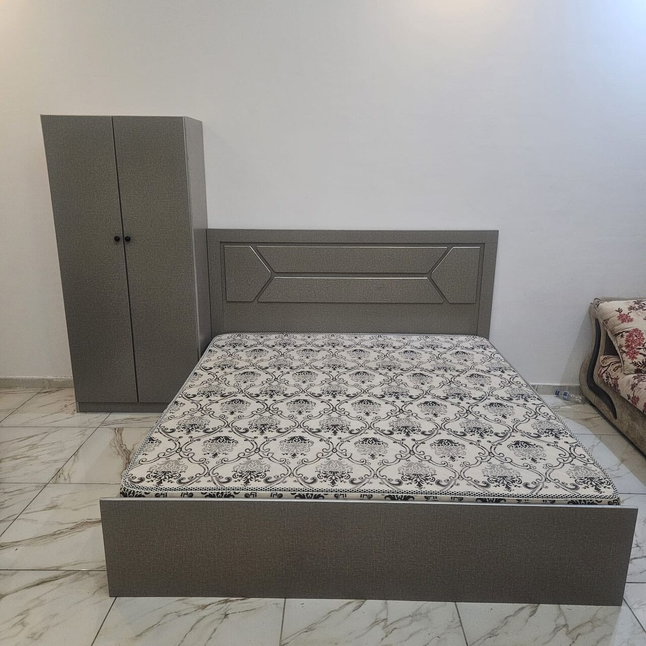 Jeddah, Furniture, SAR 450,  Double Bed With Matress And Wardrobe