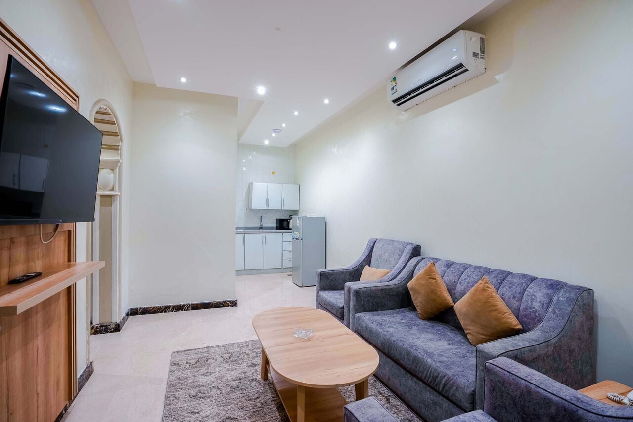 Jeddah, Apartments, Flats, Houses & Villas, SAR 4500/month,  Furnished,  2 BR,  90 Sq. Meter,  Smart Rental Apartment Near Jeddah University 2Bedroom With 2Bathroom Kitchen LivingRoom