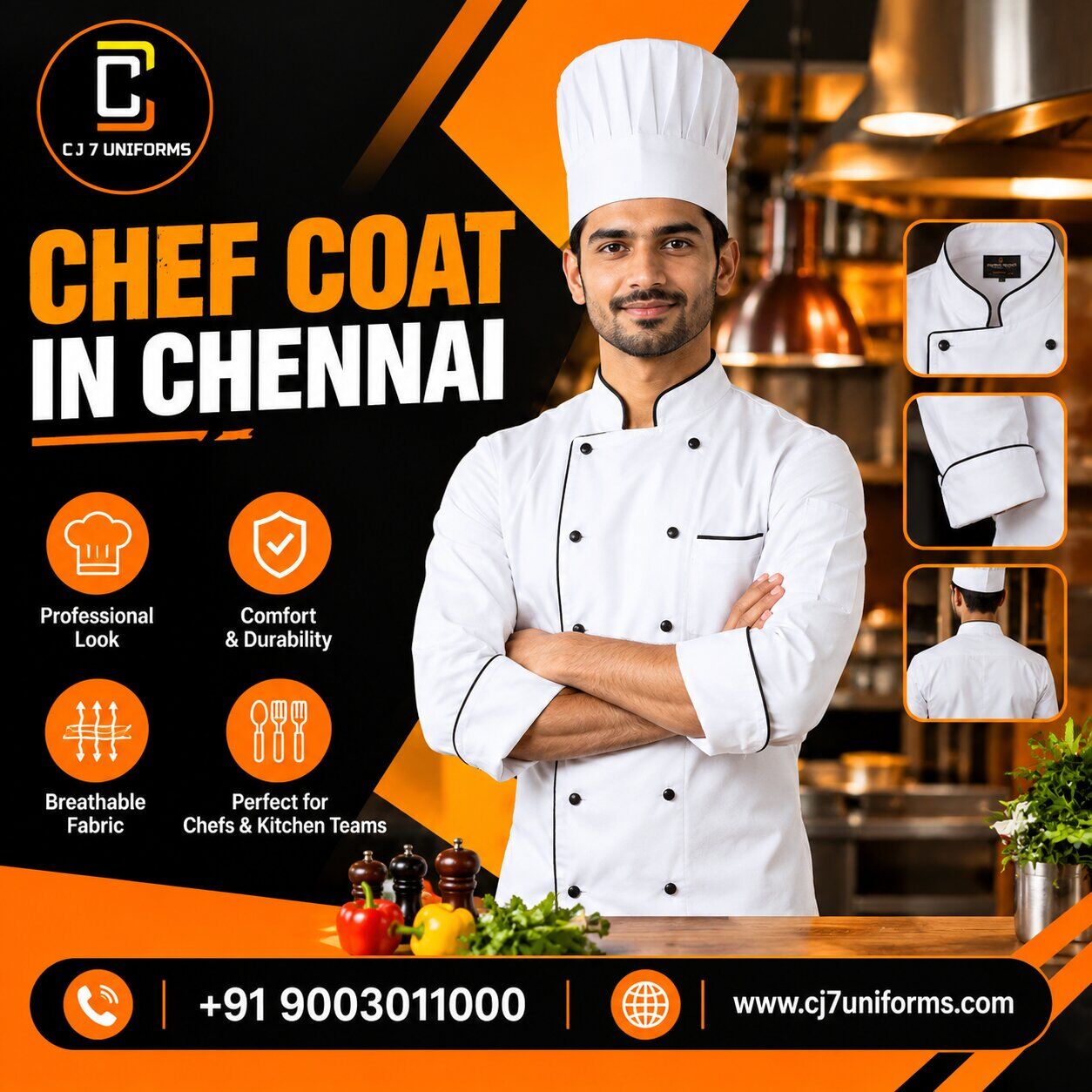 Chennai, Clothing & Accessories, INR 500,  Chef Coat Manufacturers In Chennai