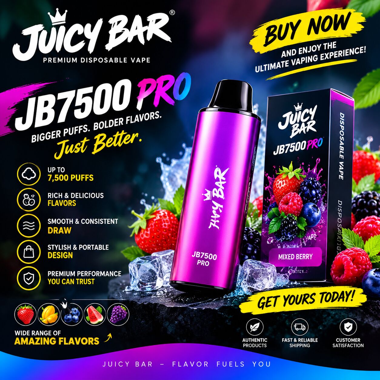 New York, Electronics, USD 17,  Buy Now &ndash; Juicy Bar JB7500 Pro