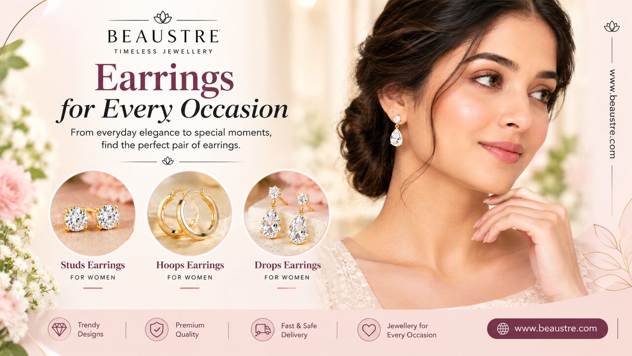 New Delhi, Jewelry, INR 299,  Buy Stylish Earrings For Women Online In India | Beaustre