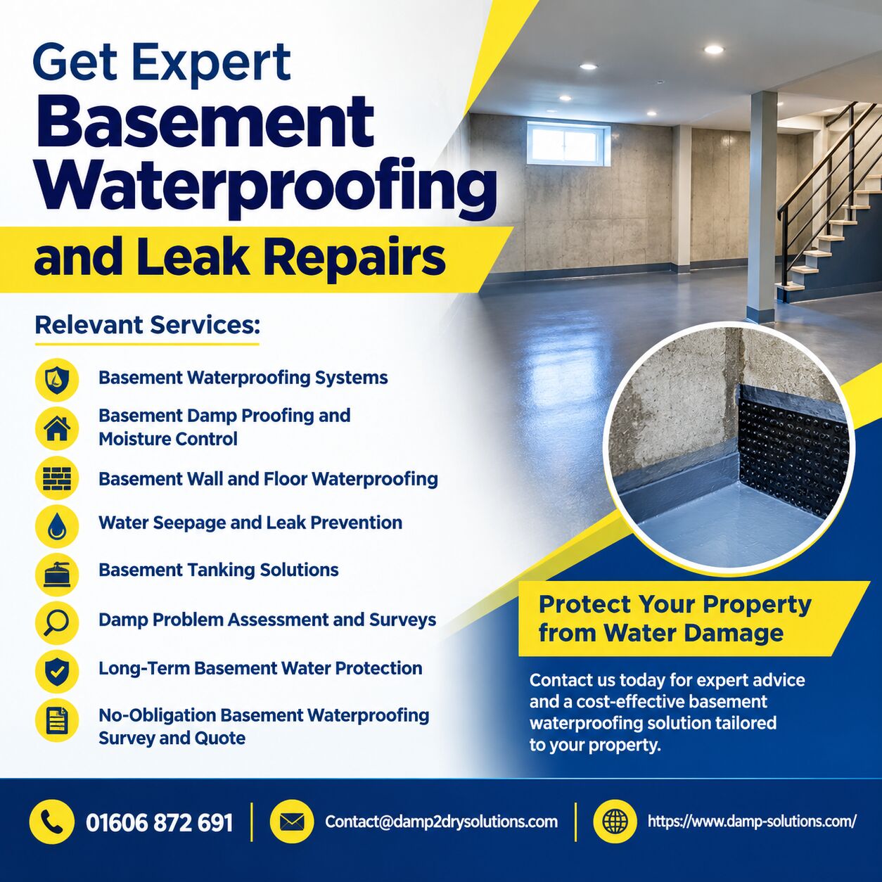 London, Household, Hire Expert Basement Waterproofing And Leak Repair Specialists