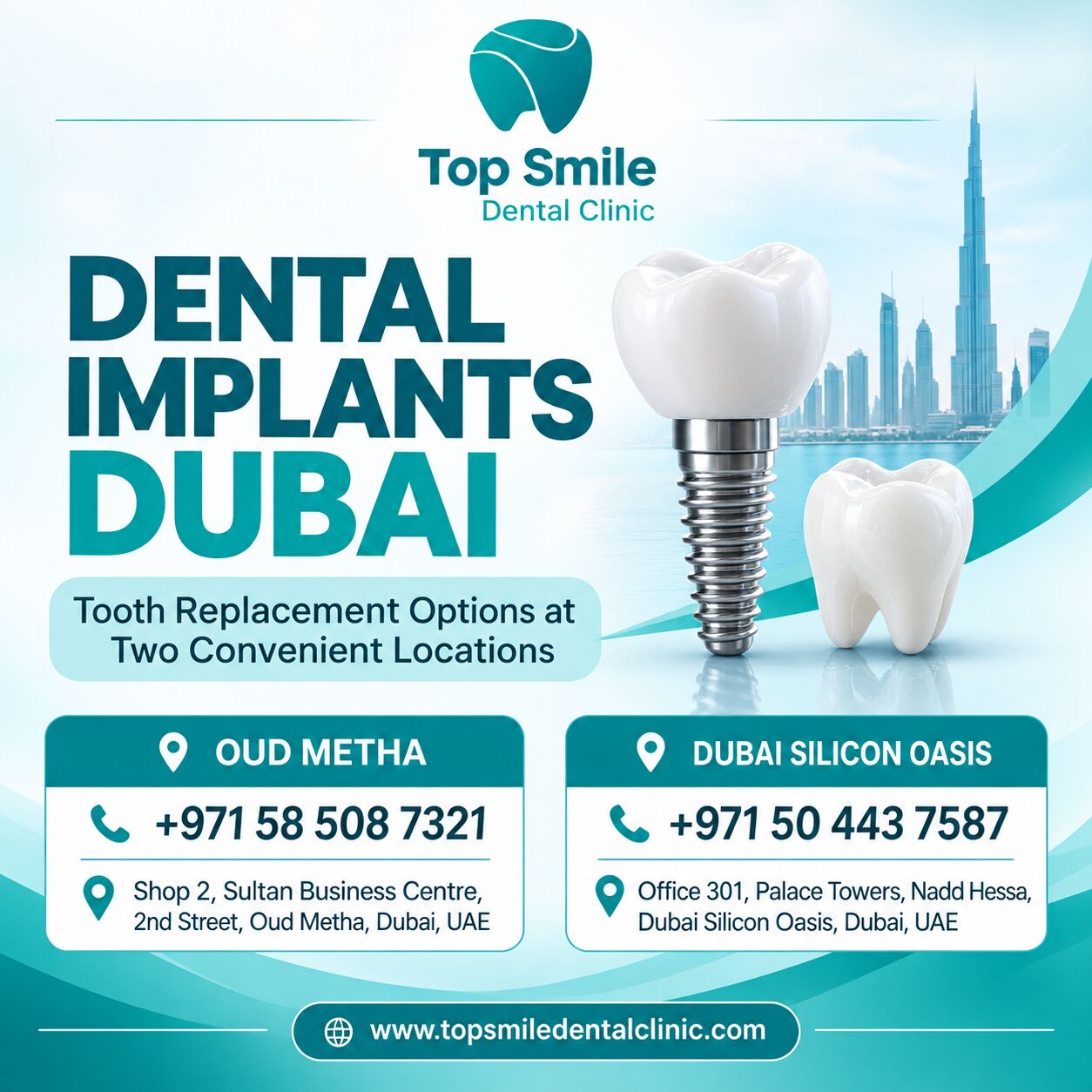 Dubai, Dental, Dental Implants Dubai &ndash; Explore Tooth Replacement Options At Top Smile Dental Clinic