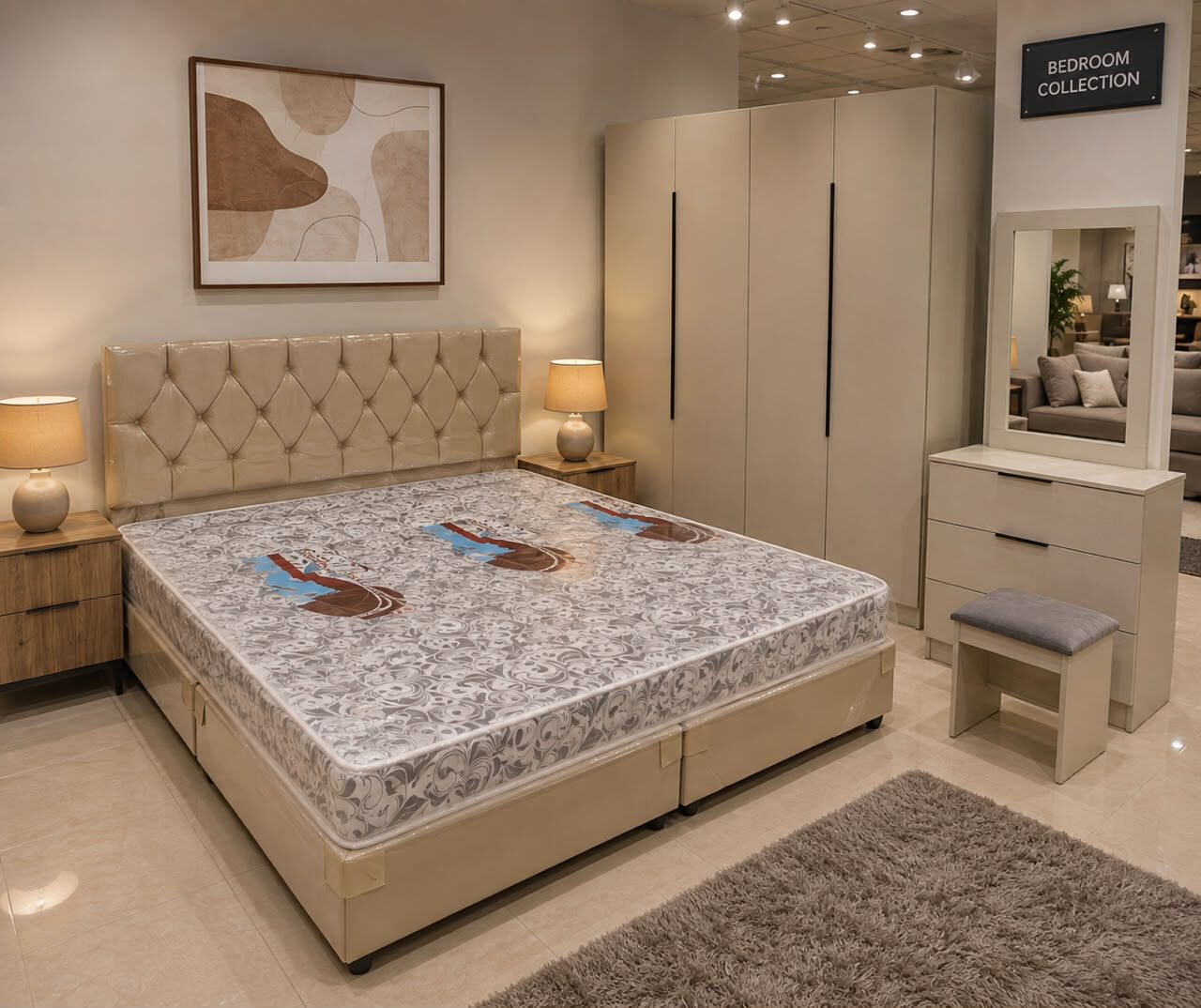 Jeddah, Furniture, SAR 5,  New Luxury Bedroom Set With 2 Door ,3 Door And 4 Door Wardrobe Available