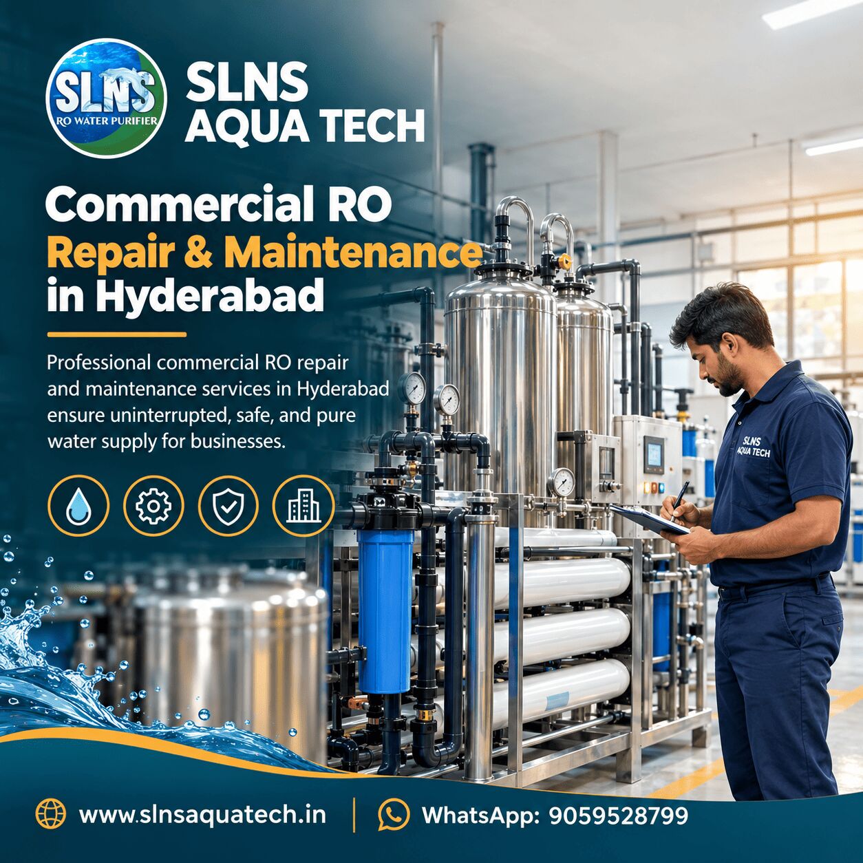 Hyderabad, Household, Commercial RO Repair & Maintenance In Hyderabad