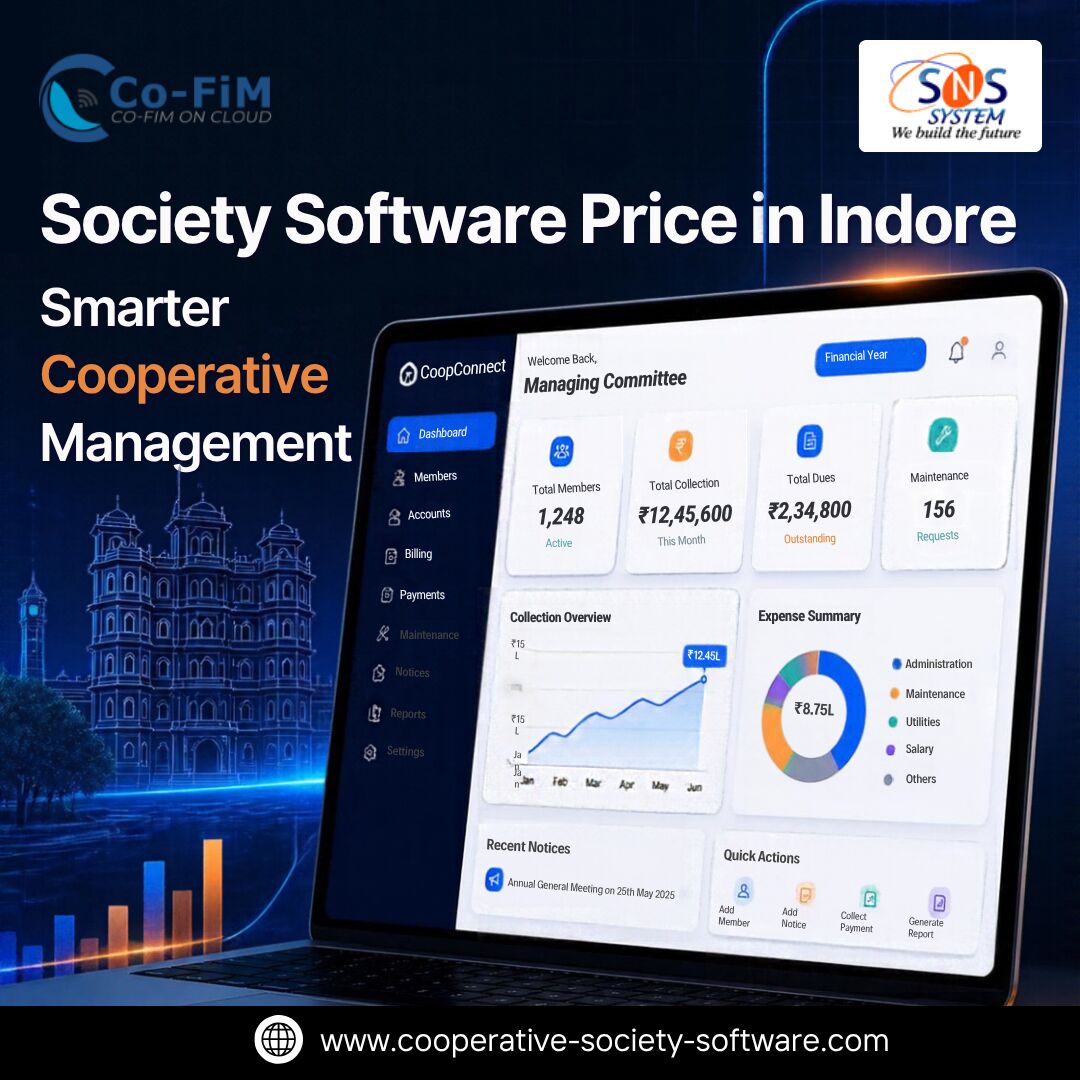 Indore, Business, Society Software Price In Indore For Smarter Cooperative Management