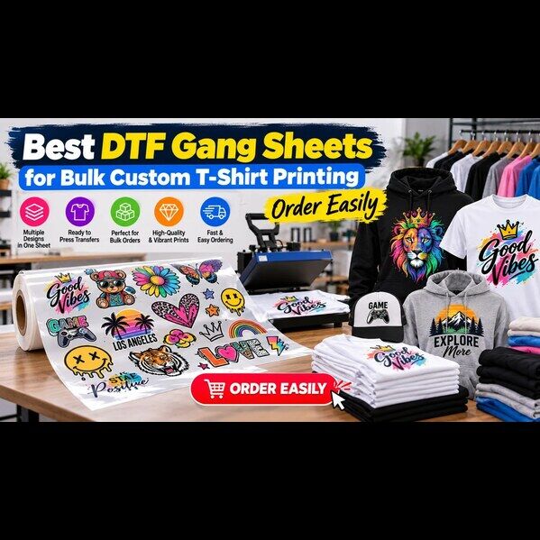 New York, Clothing & Accessories, USD 200,  Best DTF Gang Sheets For Bulk Custom T-Shirt Printing &ndash; DTF Transfer Plug