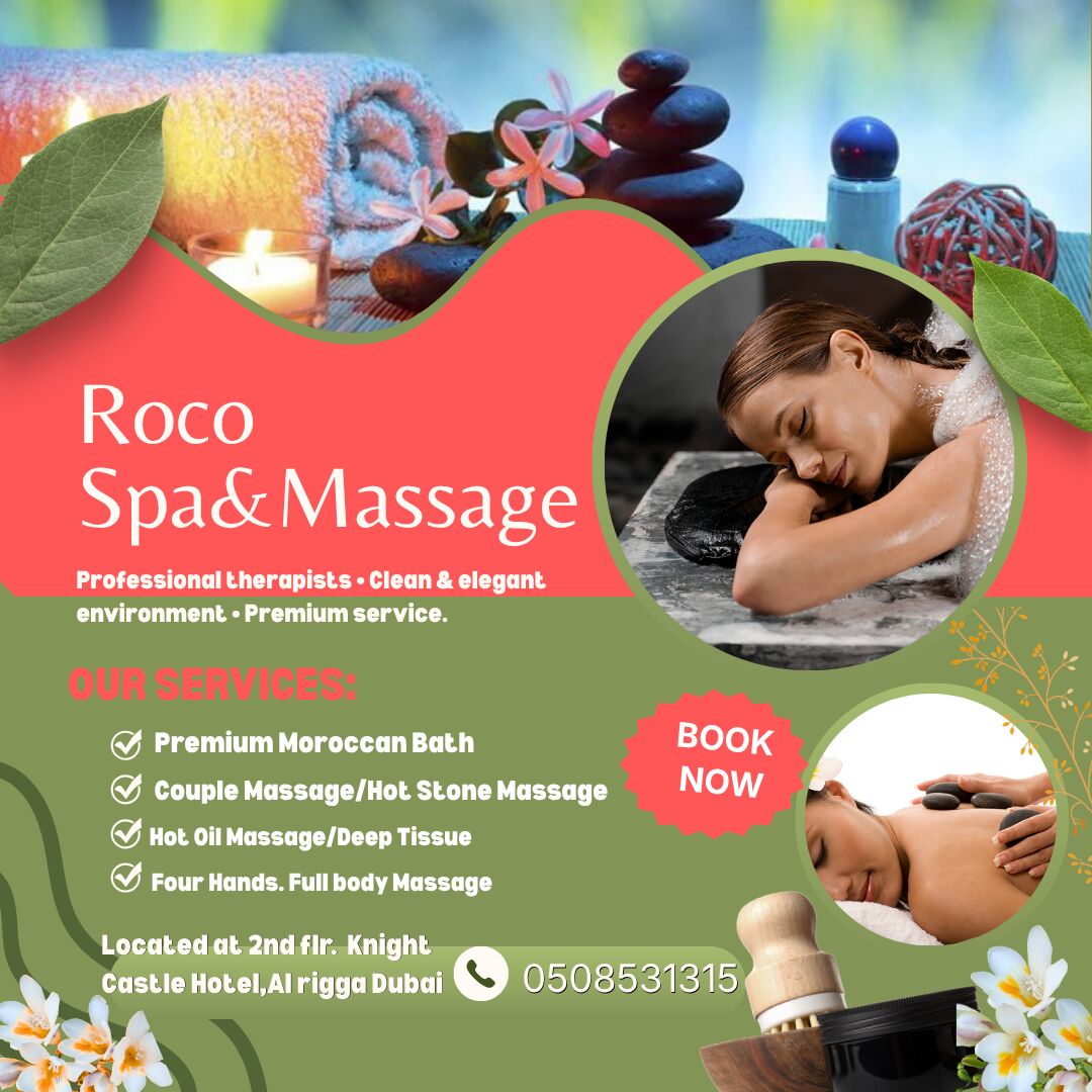 Al Rigga, Health, Enjoy Luxury Spa Treatment At Roco Spa&Massage