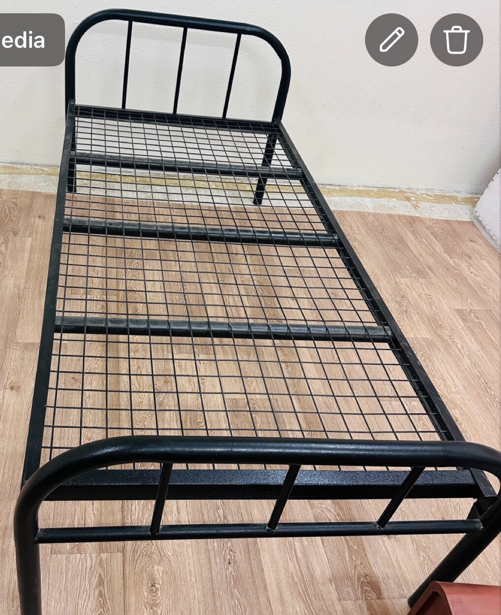 Riyadh, Furniture, SAR 75,  Single Iron Bed Frame For&nbsp;sale  Whatsapp : 0567905094