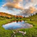 USD 2350,  Red Sunrise San Juan Mountains Sunrise Artwork