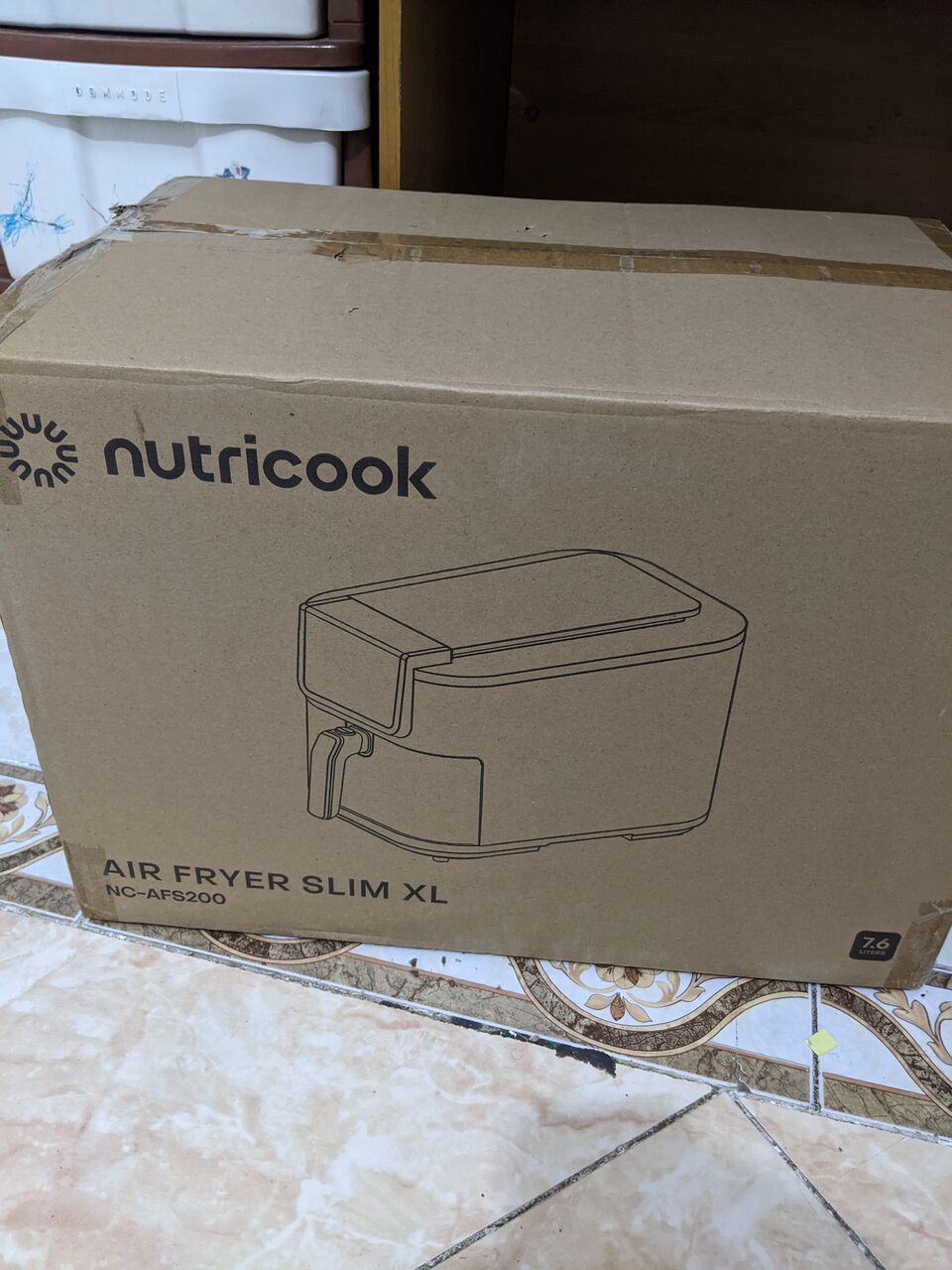 Jeddah, Appliances, SAR 350,  Nuticook Air Fryer Slim XL 7.6L