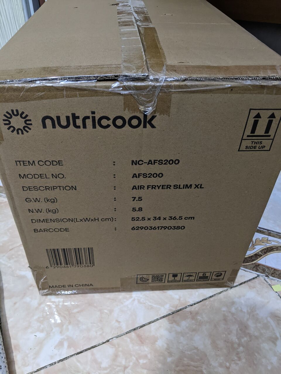 Jeddah, Household Items, SAR 350,  Nutricook Air Fryer Silm Xl 7.6L