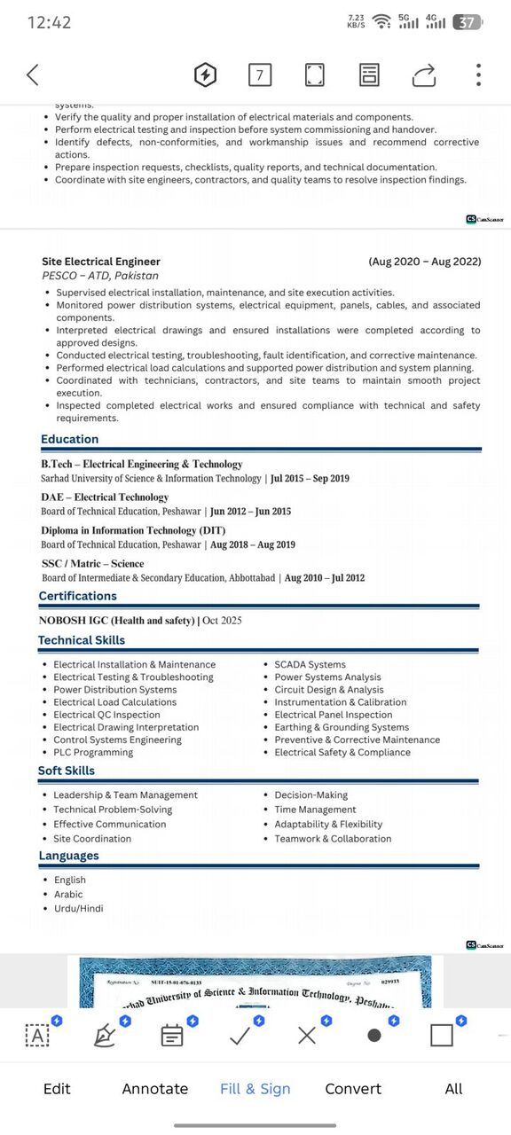 Dammam, Job Seekers, Electrical Supervisor