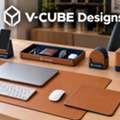 INR 599,  Computer Desk Accessories: Vegan Leather Desk Mat & More
