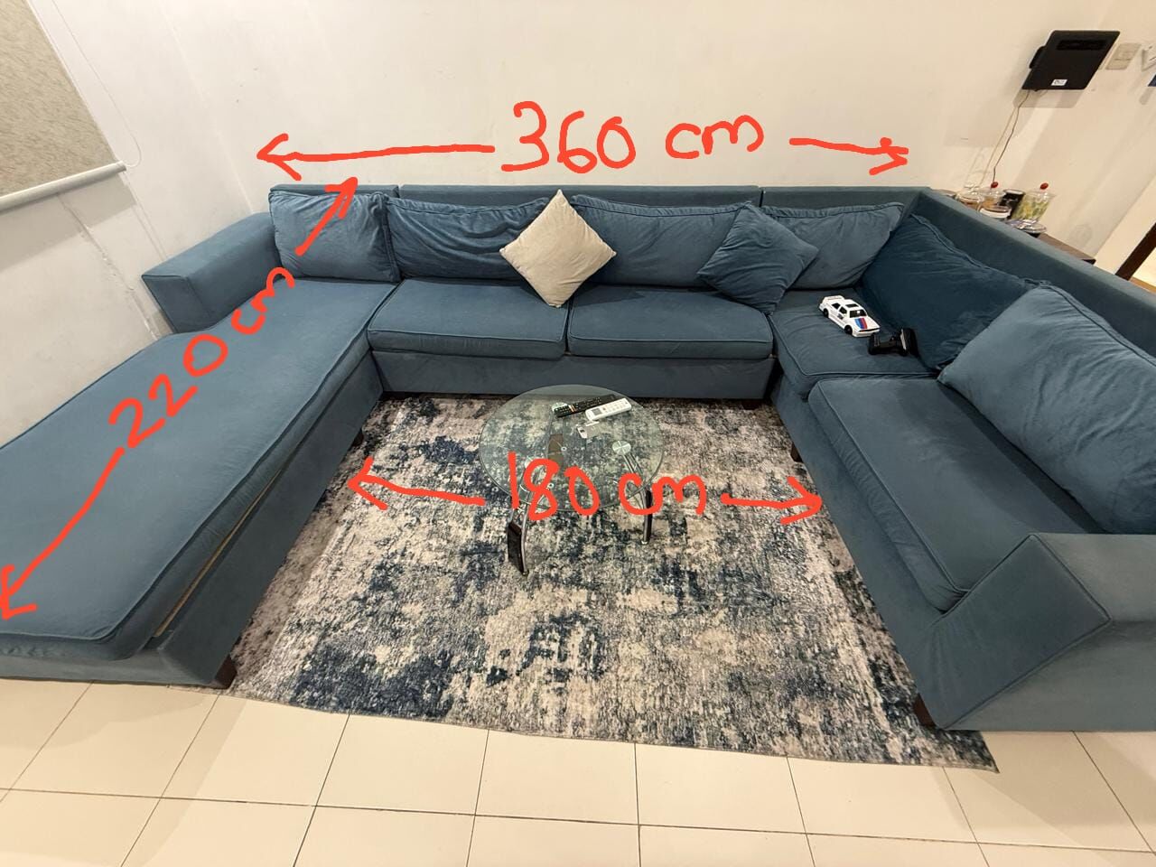 Riyadh, Furniture, SAR 1200,  Sofa For Sale U Shape