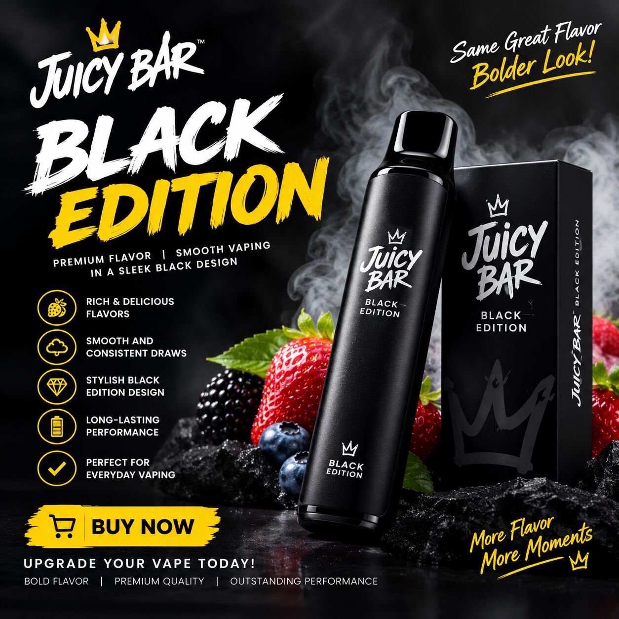 New York, Electronics, USD 14,  🖤 Juicy Bar Black Edition – Buy Now!
