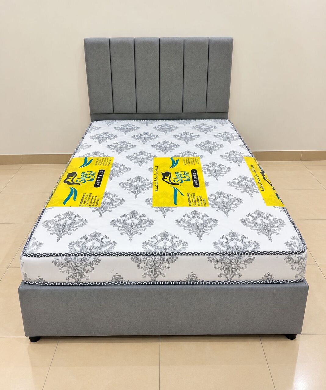 Al Safa, Furniture, SAR 1,  Medium Size Bed With Mattress Available Brand New
