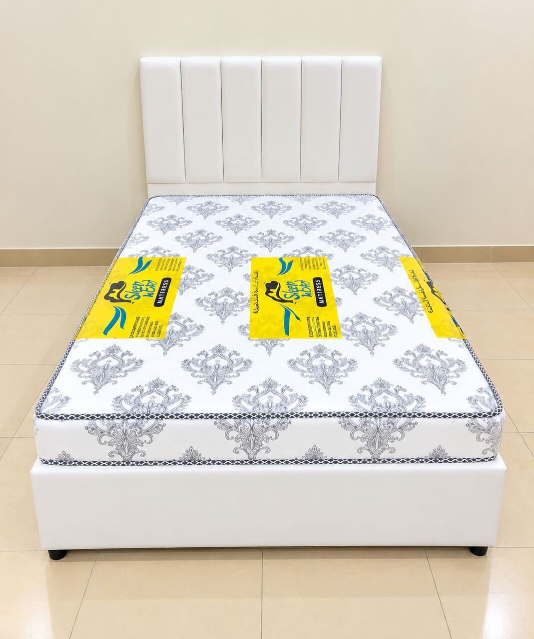Al Safa, Furniture, SAR 1,  Medium Size Bed With Mattress Available Brand New
