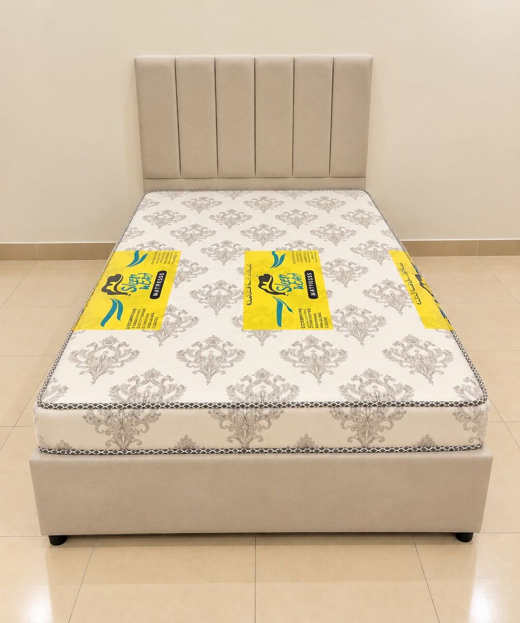 Al Safa, Furniture, SAR 1,  Medium Size Bed With Mattress Available Brand New