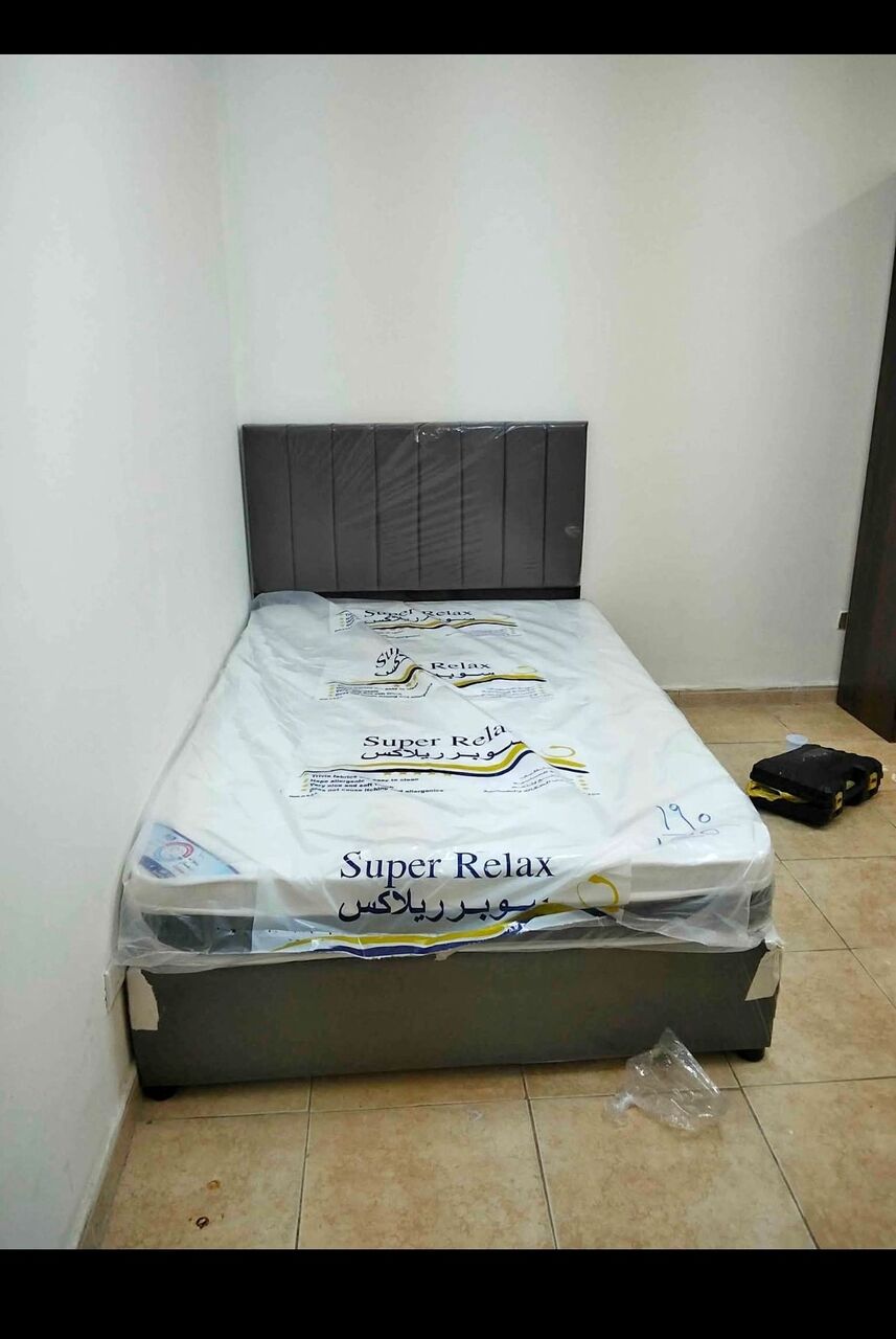 Al Safa, Furniture, SAR 1,  Medium Size Bed With Mattress Available Brand New