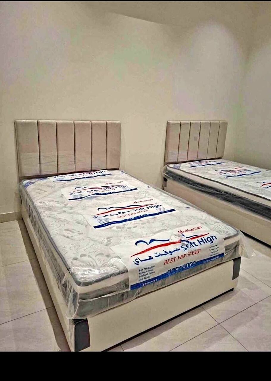 Al Safa, Furniture, SAR 1,  Medium Size Bed With Mattress Available Brand New