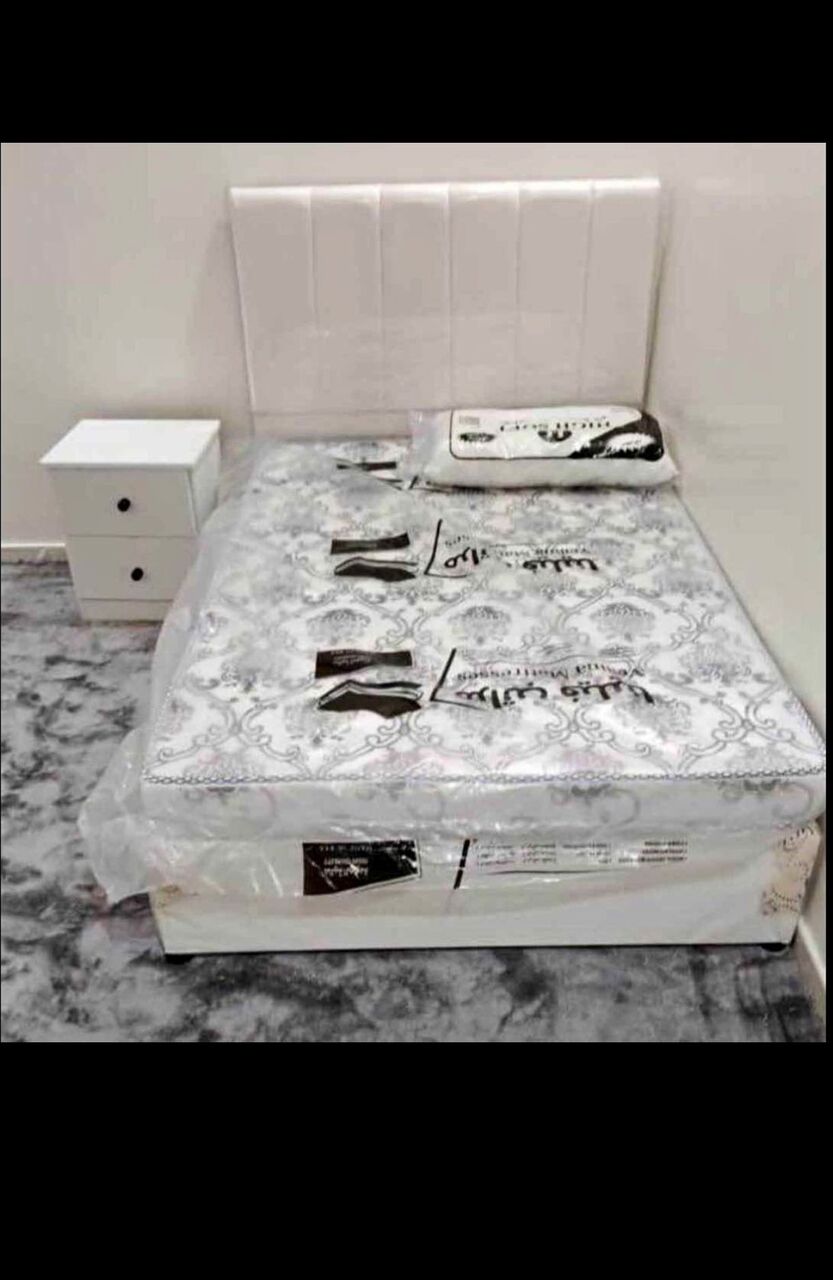 Al Safa, Furniture, SAR 1,  Medium Size Bed With Mattress Available Brand New