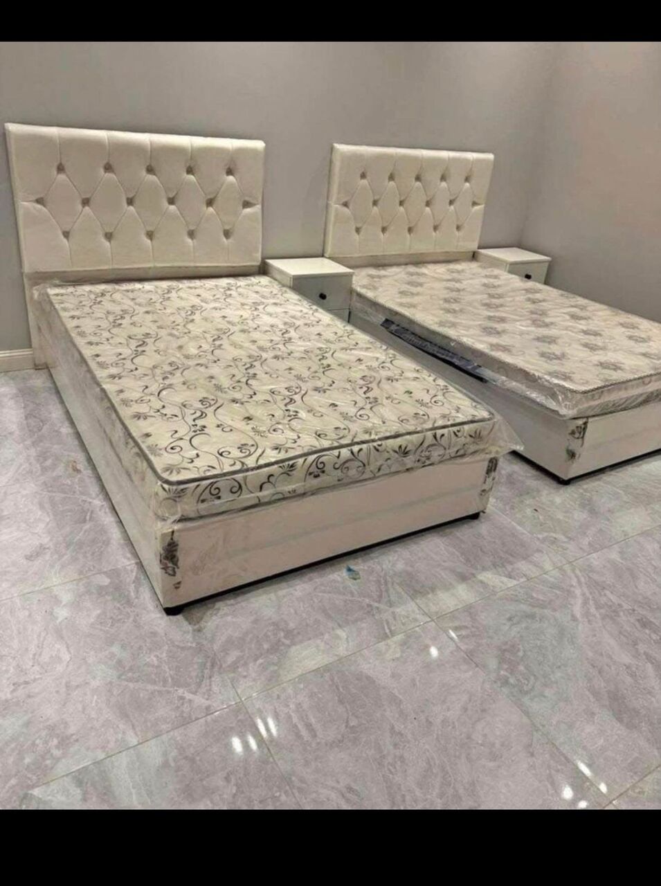 Al Safa, Furniture, SAR 1,  Medium Size Bed With Mattress Available Brand New