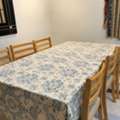 SAR 700,  Spacious 6 To 8-seater Dining Table Set And Wall Mirror In Good Condition For Sale